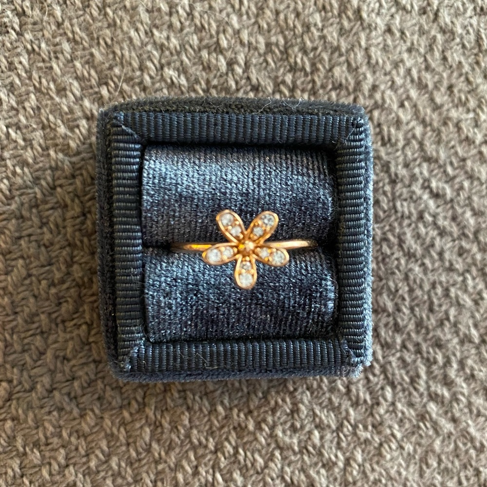 Pandora Rose Gold Flower Ring